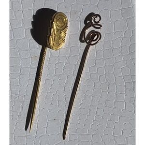 Excellent Antique Sticker Pins, pair